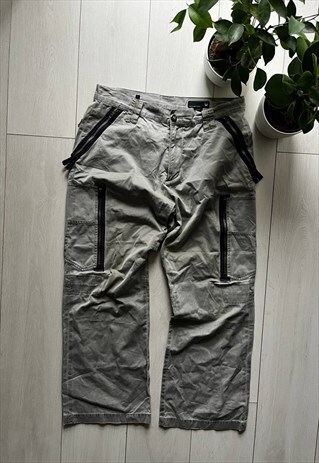 VINTAGE Y2K CARGO TACTICAL MULTIPOCKETS PANTS STREETWEAR
