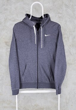 Vintage Grey Nike Hoodie Zip Up Medium
