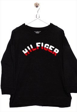 Vintage Tommy Hilfiger  Sweatshirt Hilfiger Stick Black