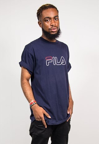 FILA 90'S VINTAGE BLUE T-SHIRT