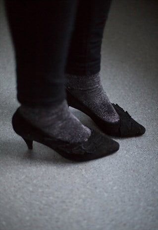 VINTAGE 80'S BROWN SUEDE SHOES