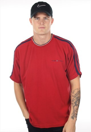 VINTAGE TOMMY HILFIGER JEANS TEXTURED T SHIRT TEE