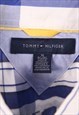 VINTAGE 90'S TOMMY HILFIGER SHIRT CHECK BUTTON UP SHORT