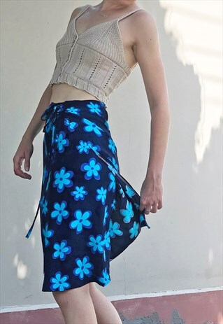 90S MADE IN FRANCE WRAP UP SKIRT