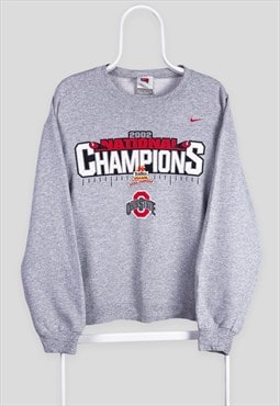 Vintage Nike Grey Sweatshirt Ohio State Buckeyes NFL Small