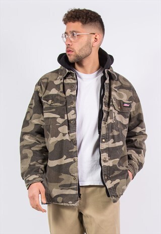 DICKIES CAMO JACKET HOODIE SWEATSHIRT