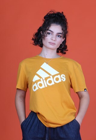 YELLOW/GOLD ADIDAS SPELLOUT T-SHIRT