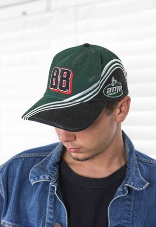 VINTAGE RACING BASEBALL CAP HAT 90S X 3.3