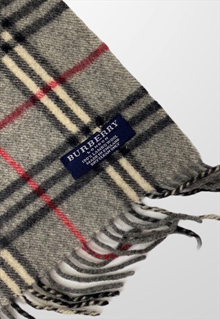 VINTAGE RARE BURBERRY NOVA CHECK SCARF SN72