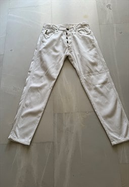 Vintage ARMANI Jeans, White Jeans. SIMINT Made in Italy.
