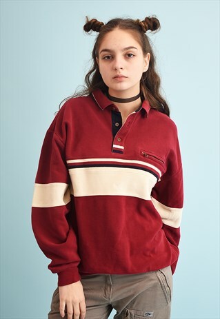 90'S RETRO ATHLEISURE SPORTS SWEATSHIRT JUMPER