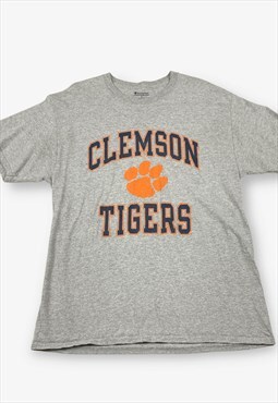 Vintage champion clemson tigers t-shirt grey large BV18159