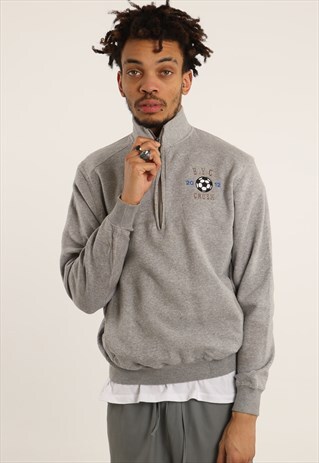 VINTAGE CHAMPION EMBROIDERED 1/4 ZIP SWEATSHIRT