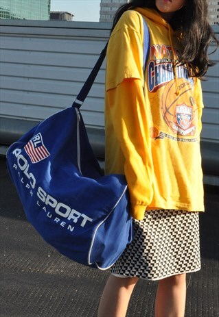 RARE 90S BLUE RALPH LAUREN WEEKEND DUFFLE BAG