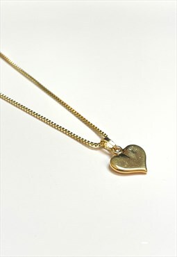 Louis Vuitton LV Logo Heart Pendant on Chain/Necklace