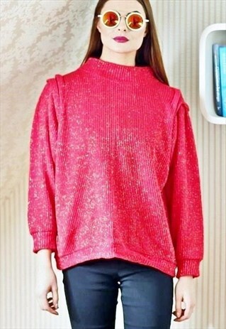 RED GLITTERY JUMPER