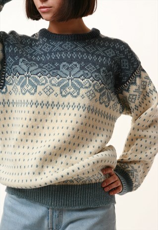 VINTAGE DALE OF NORWAY WOOL KNITWEAR SWEATER 14199