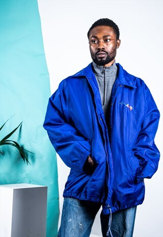 VINTAGE RAIN JACKET IN BLUE