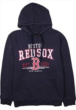 Vintage 90's Majestic Hoodie Boston Redsox Pullover Navy