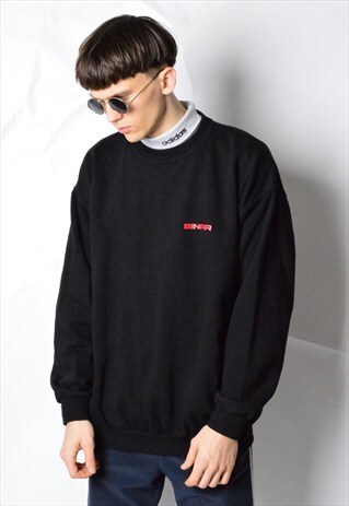 VINTAGE 90S MINIMALIST BLACK SWEATSHIRT