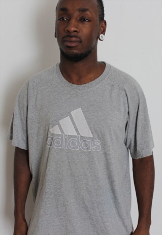 VINTAGE GREY ADIDAS T-SHIRT LARGE