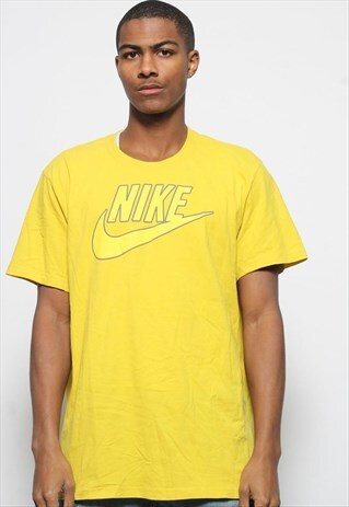 VINTAGE NIKE LOGO T-SHIRT YELLOW
