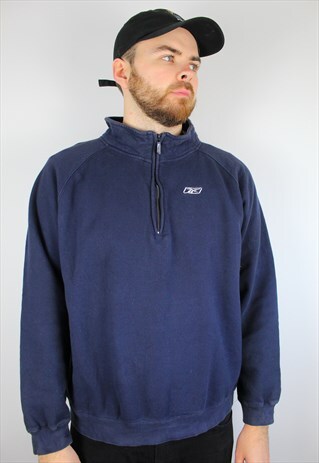 VINTAGE REEBOK 1/4 ZIP SWEATSHIRT SIZE XL