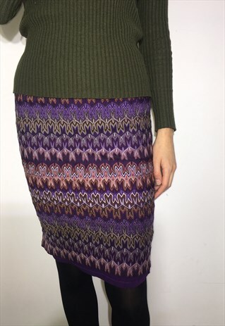 VINTAGE 90' BEAUTIFUL COOL MULTI SKIRT