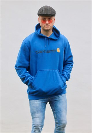 CARHARRT USA 90S ROYAL BLUE HOODIE