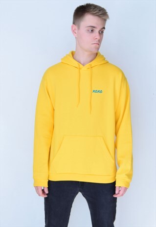 YELLOW XOXO (BLUE) HOODIE