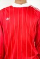 VINTAGE 80S RETRO VENTEX PRODUCTION RED LONG SLEEVED JERSEY 