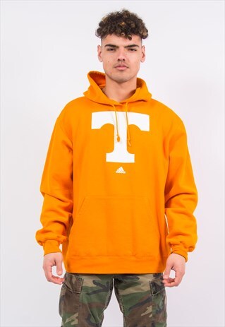 ORANGE ADIDAS HOODIE HOODED SWEATSHIRT TENNESSEE VOLUNTEERS