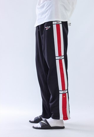 VINTAGE MENS REEBOK STRIPES TEAM SUIT PANTS