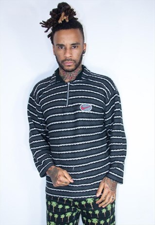 NIKE ZIP EMBROIDED SWEATER