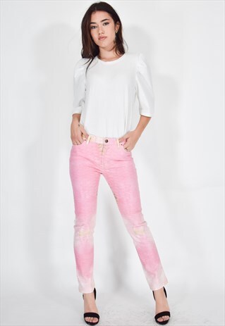 JUST CAVALLI LONG ROSE PANTS VINTAGE