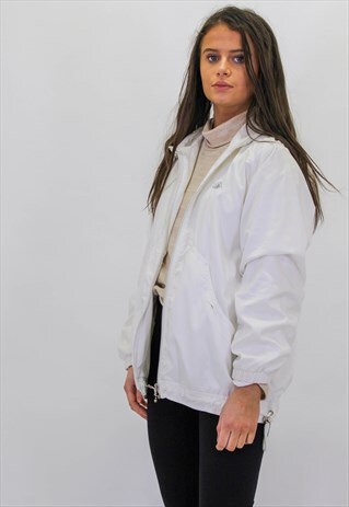 VINTAGE ELLESSE SHELL JACKET IN WHITE