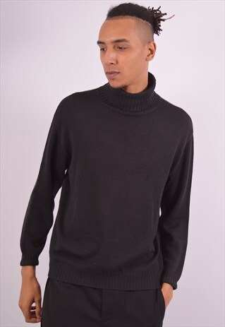 VINTAGE FERRE JUMPER SWEATER BLACK