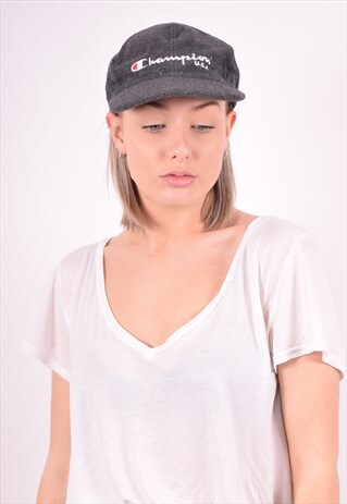 CHAMPION WOMENS VINTAGE CAP ONE SIZE GREY 90'S