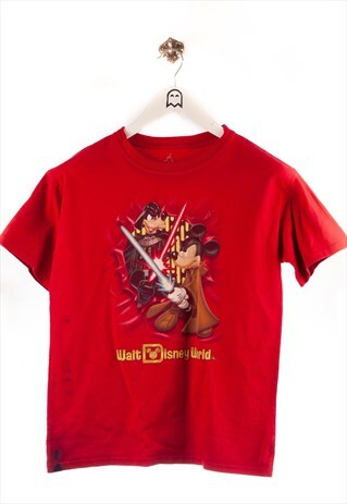 VINTAGE DISNEY WORLD T-SHIRT MICKEY MOUSE STAR WARS PRINT