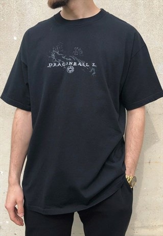 VINTAGE DRAGONBALL Z Y2K T-SHIRT BLACK MENS XL