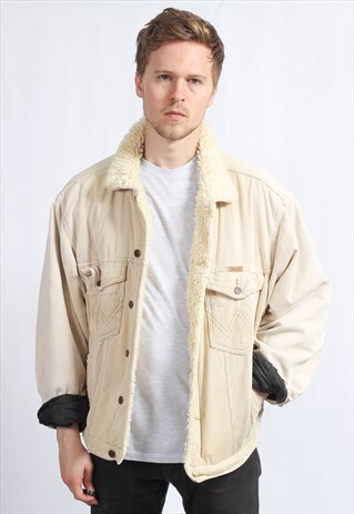 VINTAGE WRANGLER FLEECE LINED CORDUROY JACKET