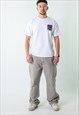 LIGHT GREY 90S CARHARTT  CARGO SKATER TROUSERS PANTS JEANS