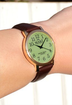 Classic Green & Gold Watch
