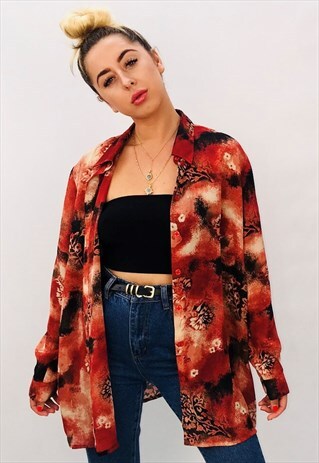 VINTAGE OVERSIZED PATTERN SHIRT