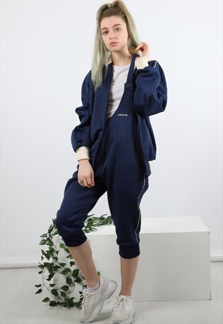 RARE VINTAGE ADIDAS 2 PIECE COORDINATE JACKET AND DUNGAREES