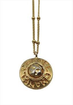 Authentic Chanel Charm Reworked, Chanel Logo, Golden