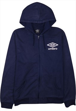 Vintage 90's Umbro Hoodie Drawstring Pockets Full Zip Up