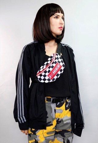 CHECKERBOARD BUM BAG CROSSBODY BAG