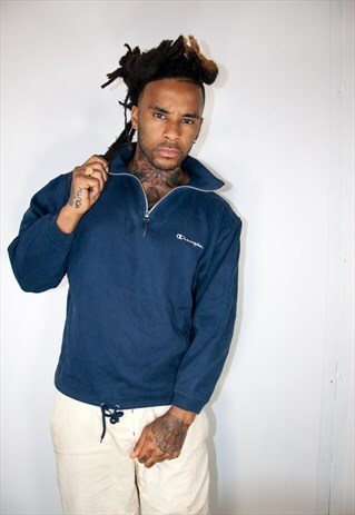 CHAMPION BLUE VINTAGE SWEATER
