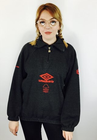 UMBRO 90S NOTTS FC PULLOVER SWEATSHIRT